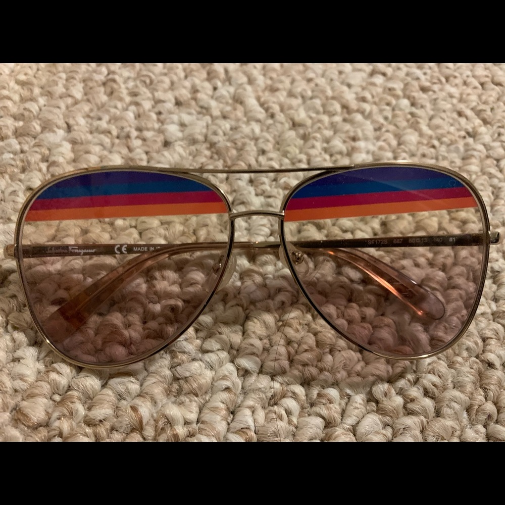 Salvatore Ferragamo aviator sunglasses